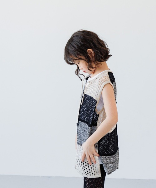 LOWRYS FARM(ローリーズファーム)の「スカシパッチワークベスト 114858(ベスト・キッズ・ブラック系その他/ブラック/パープル・110cm/130cm/150cm)」の12枚目の写真