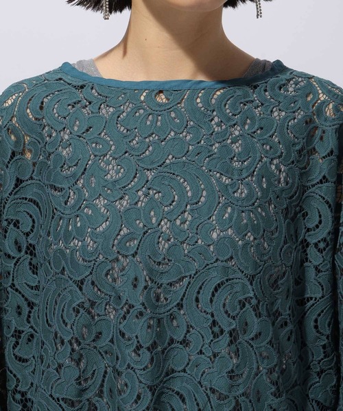 HARE(ハレ)の「レースビッグプルオーバー(HARE)(Tシャツ/カットソー・レディース・グリーン/ブラック・FREE)」の19枚目の写真