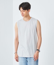 green label relaxing | ドライコットン ノースリーブ Tシャツ -吸水速乾-(Tシャツ/カットソー)