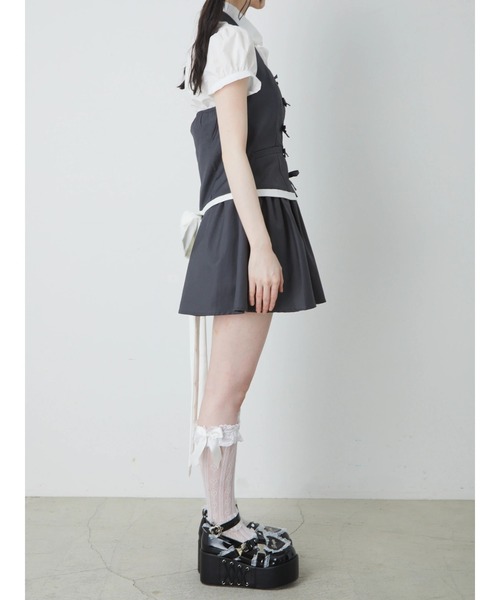 Ank Rouge(アンクルージュ)の「メイドライクSETUP(セットアップ・レディース・グレー・M)」の4枚目の写真