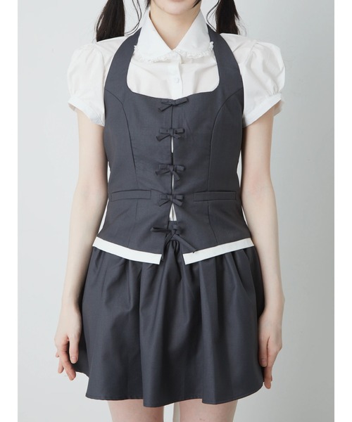 Ank Rouge(アンクルージュ)の「メイドライクSETUP(セットアップ・レディース・グレー・M)」の6枚目の写真