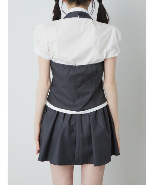 Ank Rouge(アンクルージュ)の「メイドライクSETUP(セットアップ・レディース・グレー・M)」の9枚目の写真