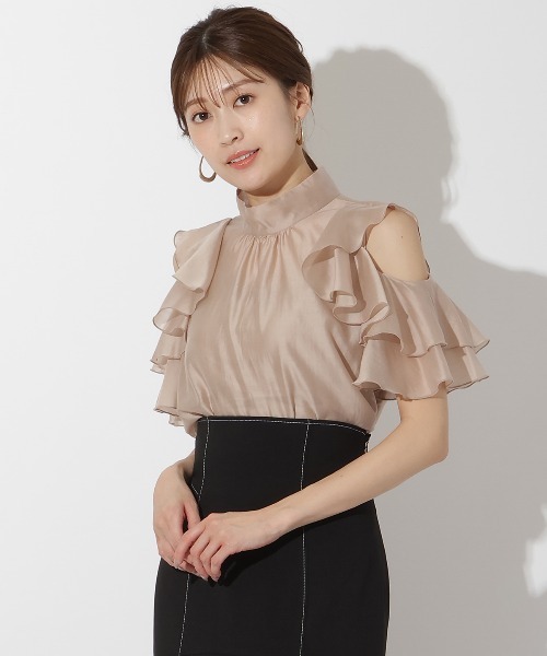 ANDREA & Coロープデザインオープンショルダー ブラウス AUBREY】ロープデザインオープンショルダーブラウス – ANDREA&Co.
