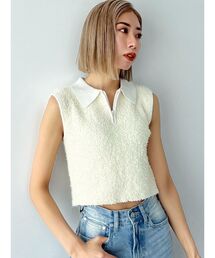 EMODA | フリンジヤーンジップタンクトップ(タンクトップ)