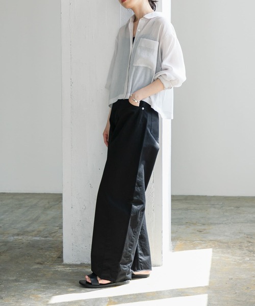 URBAN RESEARCH(アーバンリサーチ)の「カーブチノパンツ(チノパンツ・レディース・ライトベージュ/ブラック・36/38)」の19枚目の写真