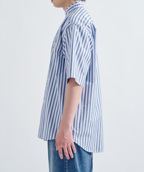 CINOH/チノ】FINX COTTON HALF BOSOM SHIRT/フィンクスコットンハーフ