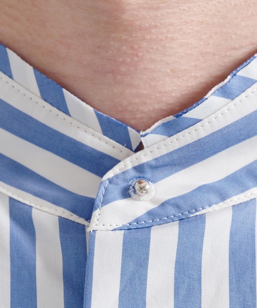 CINOH/チノ】FINX COTTON HALF BOSOM SHIRT/フィンクスコットンハーフ