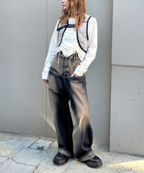 WHO'S WHO gallery（フーズフーギャラリー）の「【SLOPPY/スロッピー】トレランコンパクトベスト（ベスト・レディース・チャコールグレー/サックスブルー/ライトグレー・FREE）」の14枚目の写真