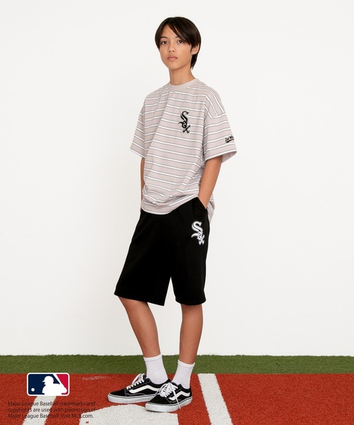 GLAZOS(グラソス)の「【MLB】スムース・チームロゴ刺繍ハーフパンツ(その他パンツ・キッズ・ネイビー/ブラック/ブルー/グレー・140cm/150cm/160cm/170cm)」の6枚目の写真