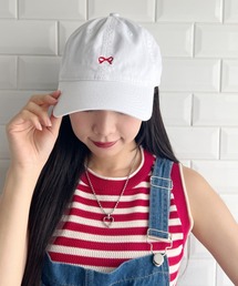 SOLLON.（ソルロン）の「【6色展開】プチリボンキャップ（キャップ）」