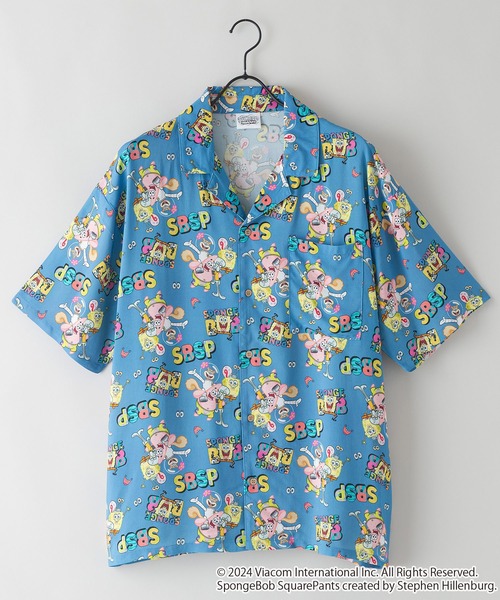 UNIIT（ユニット）の「【スポンジ・ボブ】 オリジナルプリントレーヨン総柄シャツ キャラアロハ（シャツ/ブラウス・メンズ・その他/その他1・SMALL/MEDIUM/LARGE/X-LARGE）」の6枚目の写真