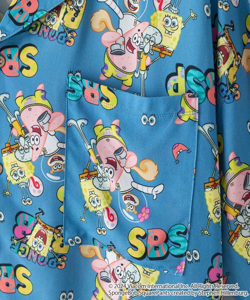 UNIIT（ユニット）の「【スポンジ・ボブ】 オリジナルプリントレーヨン総柄シャツ キャラアロハ（シャツ/ブラウス・メンズ・その他/その他1・SMALL/MEDIUM/LARGE/X-LARGE）」の10枚目の写真