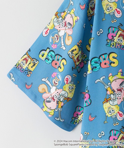 UNIIT（ユニット）の「【スポンジ・ボブ】 オリジナルプリントレーヨン総柄シャツ キャラアロハ（シャツ/ブラウス・メンズ・その他/その他1・SMALL/MEDIUM/LARGE/X-LARGE）」の3枚目の写真