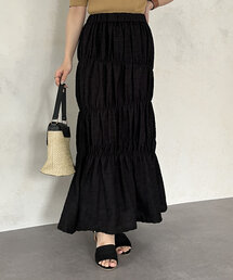 Thevon | シャーリングマーメイドジャガードスカート(スカート)