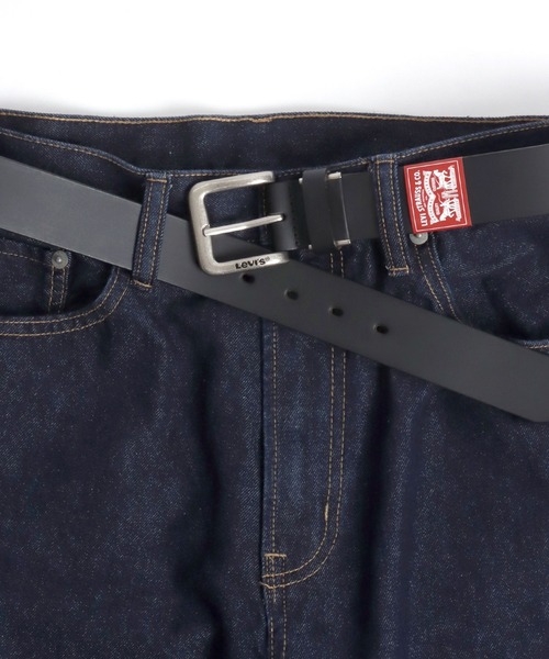 Levi's(リーバイス)の「Levi's/リーバイス 35mm 本革 帆型バックル レザーベルト(ベルト・メンズ・ブラック/ダークブラウン/ブラウン・FREE)」の13枚目の写真