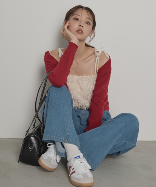 paravion（パラビオン）の「タックワイドデニムパンツ/M.Lサイズ展開あり（デニムパンツ・レディース・ネイビー・LARGE/MEDIUM）」の22枚目の写真