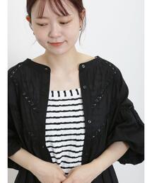 Samansa Mos2 | カットジャカードノースリ(Tシャツ/カットソー)