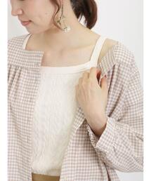 Samansa Mos2 | カットジャカードノースリ(Tシャツ/カットソー)