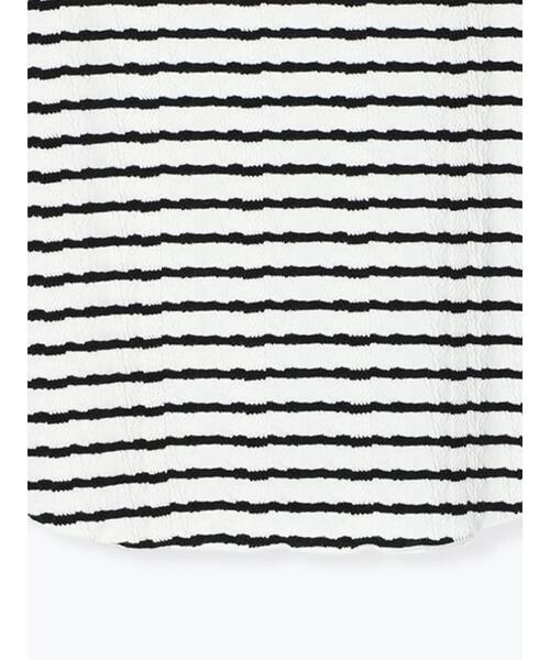 Samansa Mos2(サマンサ モスモス)の「カットジャカードノースリ(Tシャツ/カットソー・レディース・ベージュ/キナリ/ブラック/オフホワイト・F)」の18枚目の写真