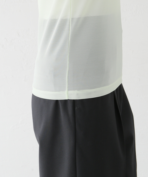 overneath(オーバーニース)の「OVERNEATH NetT059:Tシャツ(Tシャツ/カットソー・レディース・グリーン/ベージュ・SMALL)」の13枚目の写真