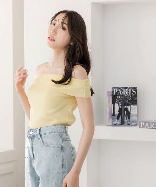 Julia Boutique（ジュリアブティック）の「ビジュー付きハイウエストデニムパンツ/24128（デニムパンツ・レディース・ライトブルー・S/M/L）」の5枚目の写真