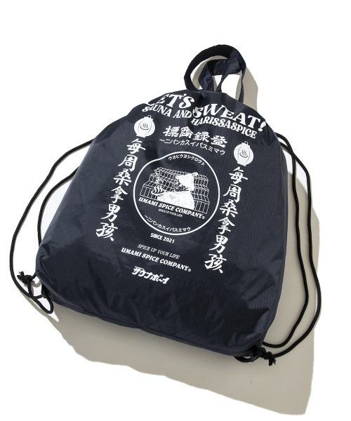 Kinetics（キネティクス）の「SAUNABOY × UMAMI SPICE COMPANY SP  GYM SACK（サウナボーイ × ウマミ スパイス カンパニー SP ジム サック）（バックパック/リュック・メンズ・オリーブ/ブラック・FREE）」の17枚目の写真