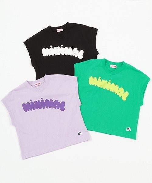 minimal（ミニマル）の「プリントノースリーブ（Tシャツ/カットソー・キッズ・ライラック/ブラック/グリーン・120cm/130cm/140cm/100cm/110cm）」の10枚目の写真