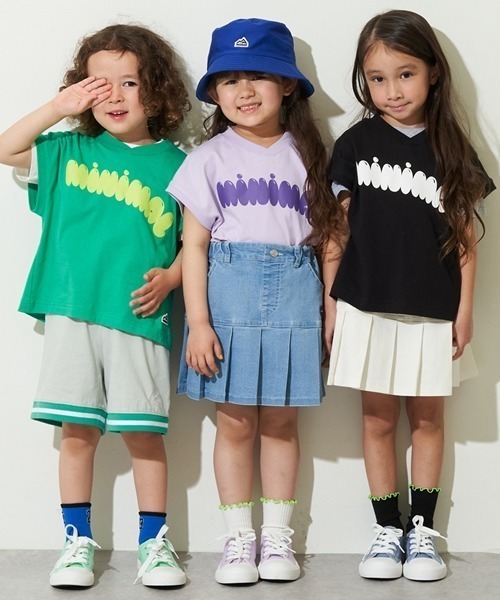 minimal（ミニマル）の「プリントノースリーブ（Tシャツ/カットソー・キッズ・ライラック/ブラック/グリーン・120cm/130cm/140cm/100cm/110cm）」の12枚目の写真