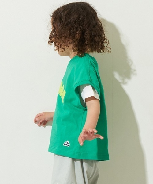 minimal（ミニマル）の「プリントノースリーブ（Tシャツ/カットソー・キッズ・ライラック/ブラック/グリーン・120cm/130cm/140cm/100cm/110cm）」の14枚目の写真