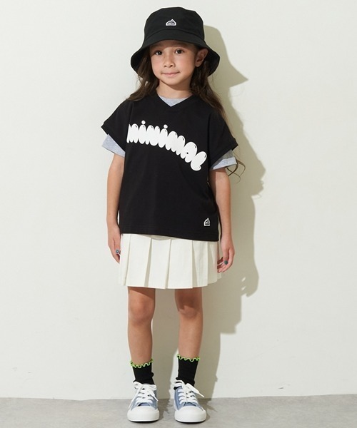 minimal（ミニマル）の「プリントノースリーブ（Tシャツ/カットソー・キッズ・ライラック/ブラック/グリーン・120cm/130cm/140cm/100cm/110cm）」の16枚目の写真