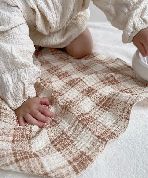 値下げしましたMOIST BLANKETモイストブランケットStyleメディカル solm】ガーゼケット gauze blanket(check)（ブランケット