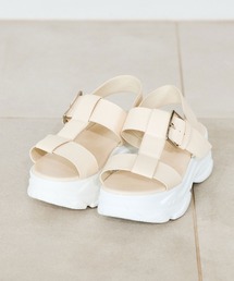OLIVE des OLIVE | スニーカーソール太ベルトサンダル　1041130110(サンダル)