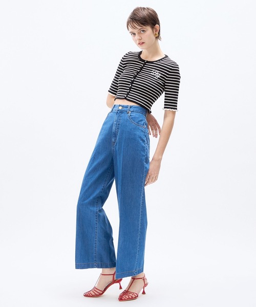 DEICY(デイシー)の「デニムハートポケットパンツ(デニムパンツ・レディース・ライトインディゴブルー・1/0)」の16枚目の写真