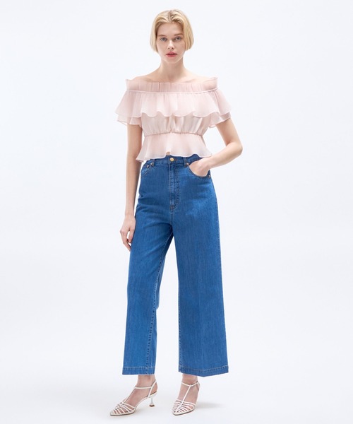 DEICY(デイシー)の「デニムハートポケットパンツ(デニムパンツ・レディース・ライトインディゴブルー・1/0)」の14枚目の写真