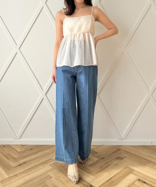 DEICY(デイシー)の「デニムハートポケットパンツ(デニムパンツ・レディース・ライトインディゴブルー・1/0)」の6枚目の写真