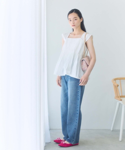 ブラウス シャツ ランダムプリーツノースリブラウス レディース UNITED ARROWS LTD. OUTLET｜ランダムプリーツ ノースリーブ