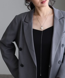 atlo（アトロ）の「Y字パールネックレス 結婚式 同窓会 オケージョン 二次会（ネックレス）」