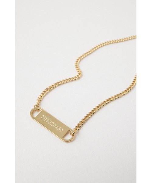 MOUSSY(マウジー)の「PLATE CHAIN チョーカー(ネックレス・レディース・ゴールド/シルバー・FREE)」の3枚目の写真