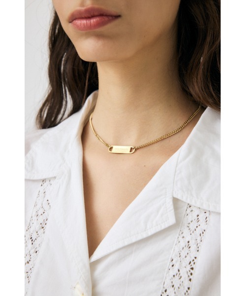 MOUSSY(マウジー)の「PLATE CHAIN チョーカー(ネックレス・レディース・ゴールド/シルバー・FREE)」の11枚目の写真