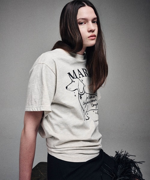 tシャツ SLIM TSHIRT SWING THE TAIL DDANJI FLOWER CHOKER レディース SLIM TSHIRT SWING THE TAIL DDANJI FLOWER CHOKER（Tシャツ