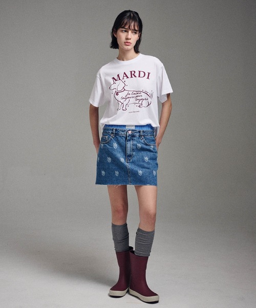 TSHIRT SWING THE TAIL DDANJI FLOWER CHOKER（Tシャツ