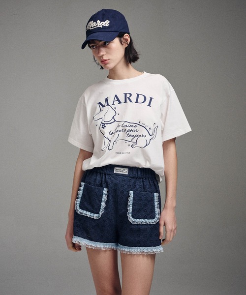 tシャツ TSHIRT SWING THE TAIL DDANJI FLOWER CHOKER レディース メンズ TSHIRT SWING THE TAIL DDANJI FLOWER CHOKER（Tシャツ