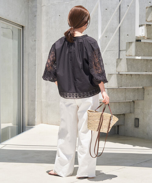 SLOBE IENA（スローブイエナ）の「《追加》KECH LeS ESSENTIELS SLOBE別注2WAYカゴバッグ KBG-2206（かごバッグ・レディース・ブラウン・FREE）」の8枚目の写真