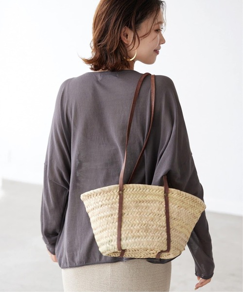 SLOBE IENA（スローブイエナ）の「《追加》KECH LeS ESSENTIELS SLOBE別注2WAYカゴバッグ KBG-2206（かごバッグ・レディース・ブラウン・FREE）」の16枚目の写真