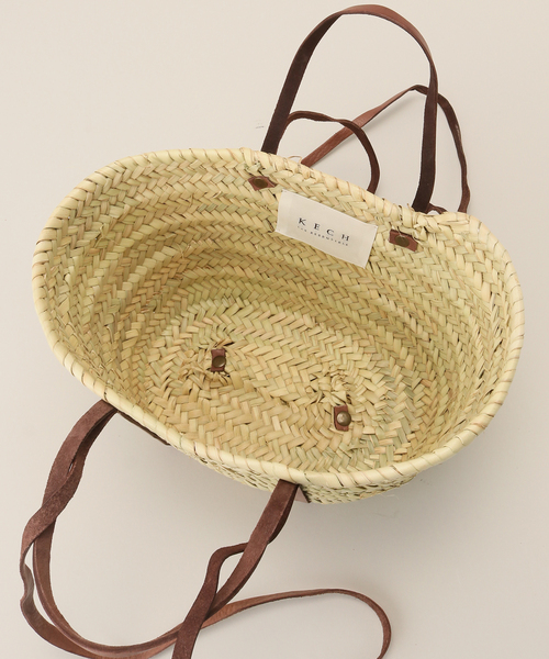 SLOBE IENA（スローブイエナ）の「《追加》KECH LeS ESSENTIELS SLOBE別注2WAYカゴバッグ KBG-2206（かごバッグ・レディース・ブラウン・FREE）」の10枚目の写真