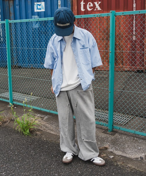 kutir(クティール)の「【低身長だからカッコよく着こなせるアイテム】2Wayドローコードストライプシャツ(シャツ/ブラウス・メンズ・ライトブルー/ライトベージュ・SMALL/MEDIUM)」の7枚目の写真