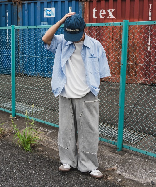 kutir(クティール)の「【低身長だからカッコよく着こなせるアイテム】2Wayドローコードストライプシャツ(シャツ/ブラウス・メンズ・ライトブルー/ライトベージュ・SMALL/MEDIUM)」の8枚目の写真