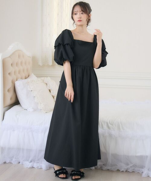 ems excite（エムズエキサイト）の「バルーンスリーブオフショルOP（ワンピース・レディース・ブラック/イエロー/ホワイト・FREE）」の15枚目の写真