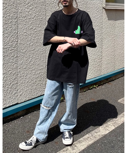MODISH GAZE(モディシュガゼ)の「【MODISH GAZE】3柄アソートTシャツ(CP)(Tシャツ/カットソー・レディース・ホワイト/ブラック/ダークグリーン・2XL/XL/4XL/5XL/3XL)」の20枚目の写真