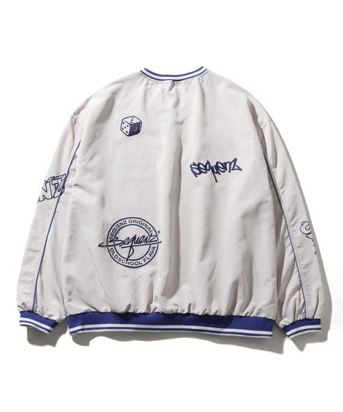 SEQUENZ（シークエンズ）の「【SEQUENZ/シークエンズ】90S COLLAGE PISTE / 90年代 コラージュ Vネック デザインスウェット（スウェット・メンズ・ネイビー/ブラック/アイボリー・M/S/XL/L）」の6枚目の写真